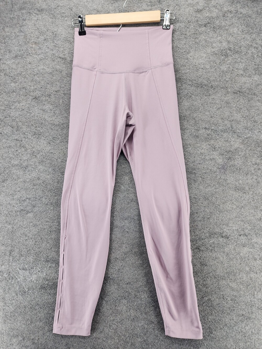Nike Yoga Leggings Womens Small Dri Fit Purple Pull On Ankle